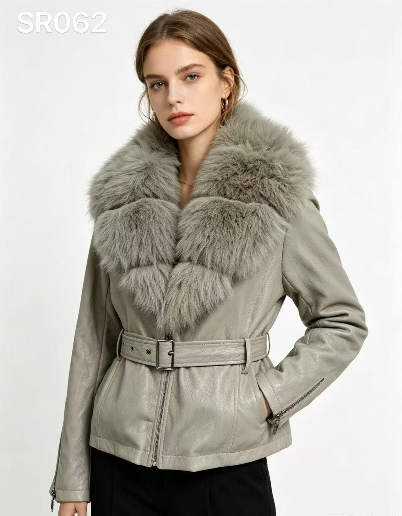 Giacca con collo morbido Grigio chiaro Florya Moda