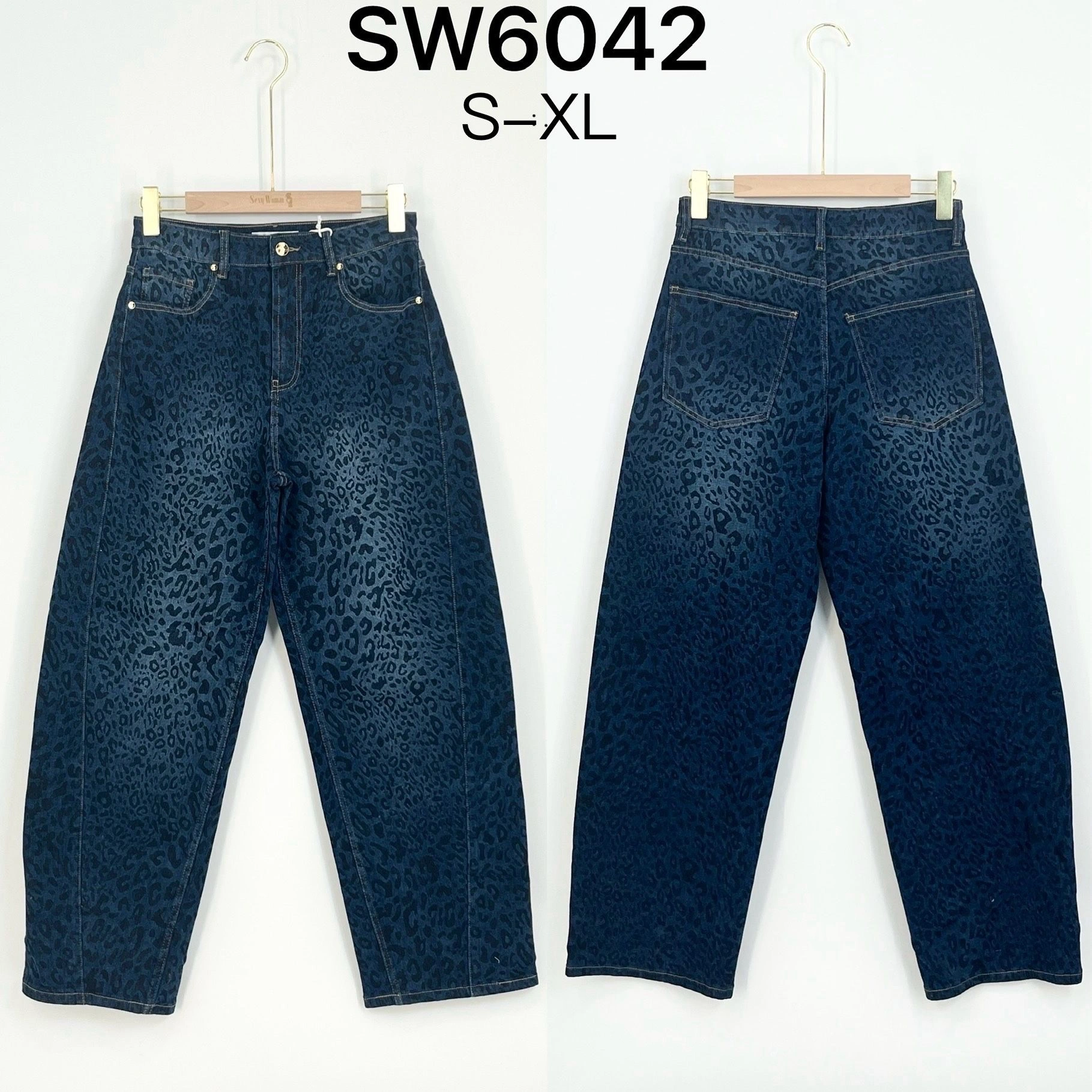 Jeans ampio animalier